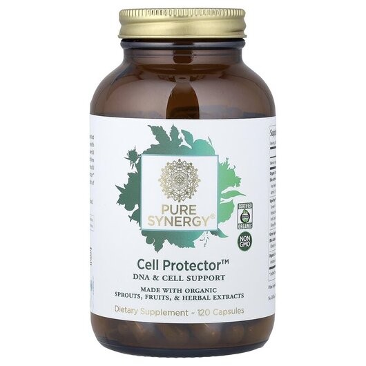 Основне фото товару Pure Synergy, Cell Protector, Підтримка ДНК і клітин, 120 капсул
