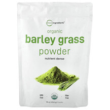Organic Barley Grass Powder Ячмень Micro Ingredients 454 г