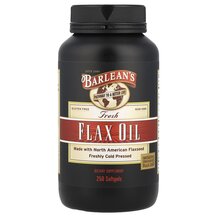 Fresh Flax Oil Льняное Масло Barlean's 250 капсул