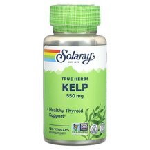 True Herbs Kelp 550 mg Ламинария Solaray 100 Vegcaps True Herbs Kelp 550 mg Ламинария Solaray 100 Vegcaps