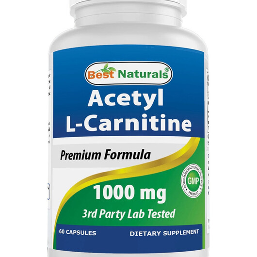 Основне фото товару Acetyl L-Carnitine Основне фото товару Best Naturals, Acetyl L-Carnitine, L-Карнітин, 60 капсул