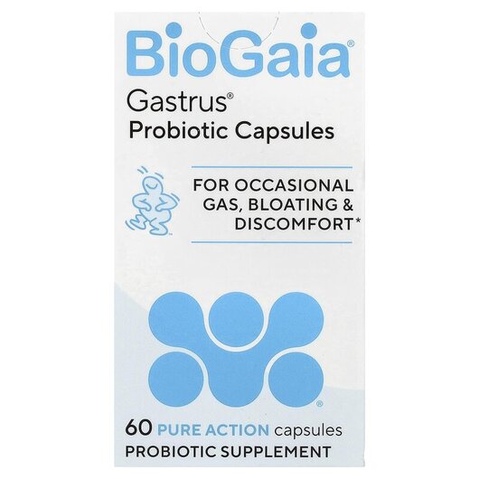 Основное фото товара Пробиотики, Gastrus Probiotic Capsules, 60 Pure Action Capsules