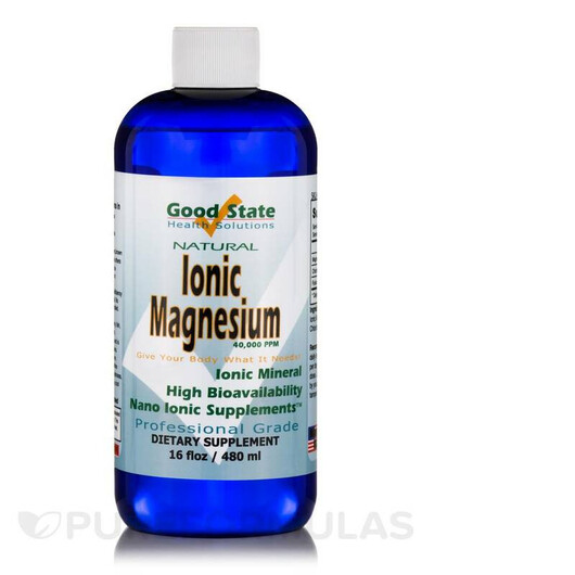 Основне фото товару Liquid Ionic Magnesium 40000 PPM Основне фото товару Good State, Liquid Ionic Magnesium 40000 PPM, Магній, 480 мл