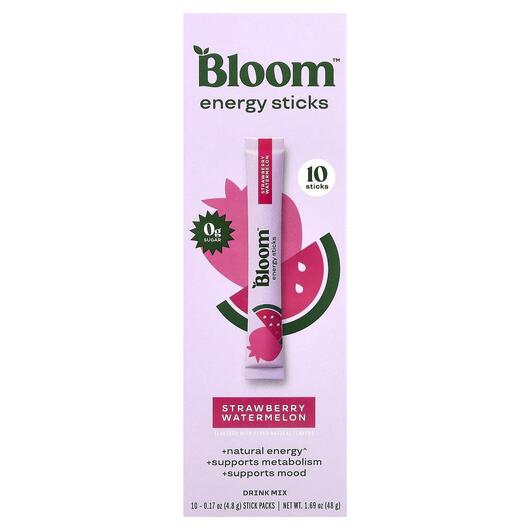 Основне фото товару Energy Sticks Strawberry Watermelon Основне фото товару Bloom, Energy Sticks Strawberry Watermelon, Енергетичний напій, 1