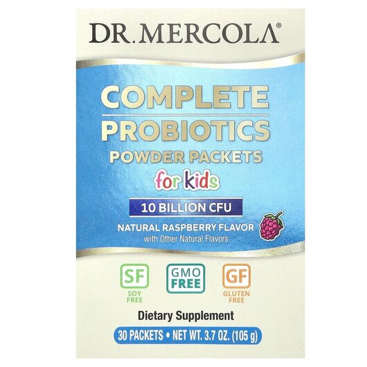 Основне фото товару Dr. Mercola, Complete Probiotics Powder, Пробіотики для дітей, 3.