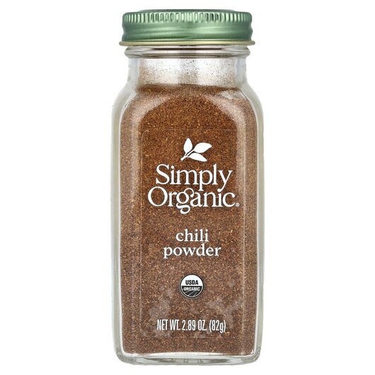 Основне фото товару Chili Powder Основне фото товару Simply Organic, Chili Powder, Спеції, 82 г