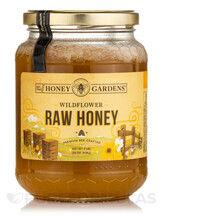 Raw Honey | Wildflower Мед Honey Gardens 908 г
