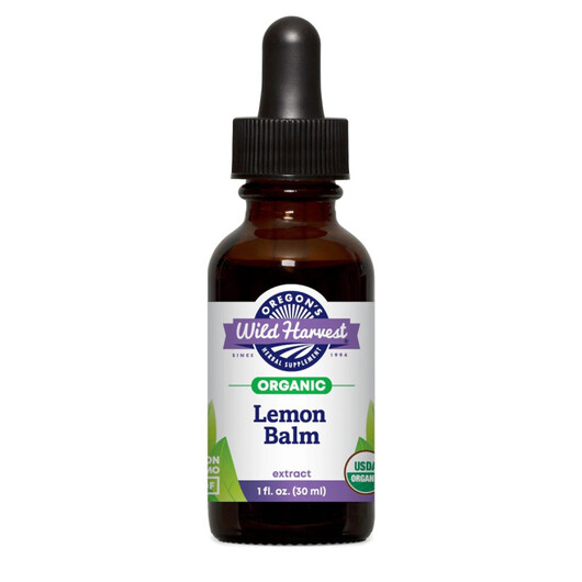 Основное фото товара Organic Lemon Balm Extract Основное фото товара Oregon's Wild Harvest, Мелисса, Organic Lemon Balm Extract,