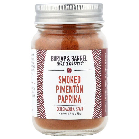 Основне фото товару Burlap & Barrel, Smoked Piment&oacute;n Paprika, Спеції, 51 г
