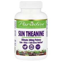 L-Теанін Sun Theanine 200 mg Paradise Herbs 90 кпсул