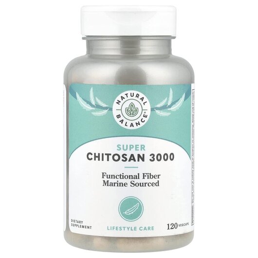 Основне фото товару Super Chitosan 3000, Хітозан для схуднення, 120 капсул