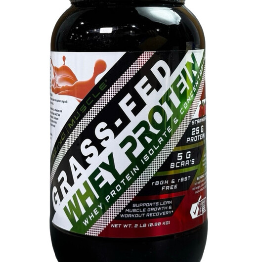 Основне фото товару Amazing Muscle Grass-Fed Whey Protein Isolate & Concentrate Strawberry Flavor Основне фото товару Amazing Muscle Grass-Fed Whey Protein Isolate & Concentrate,