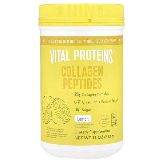 Основне фото товару Vital Proteins, Collagen Peptides Lemon, Колагенові пептиди, 313 