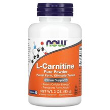 L-Карнітин L-Carnitine Pure Powder NOW Foods 85 г