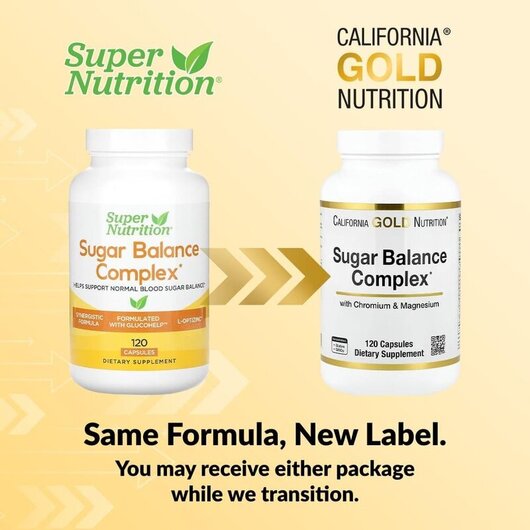 Основное фото товара Поддержка уровня сахара, Sugar Balance Complex, 120 капсул