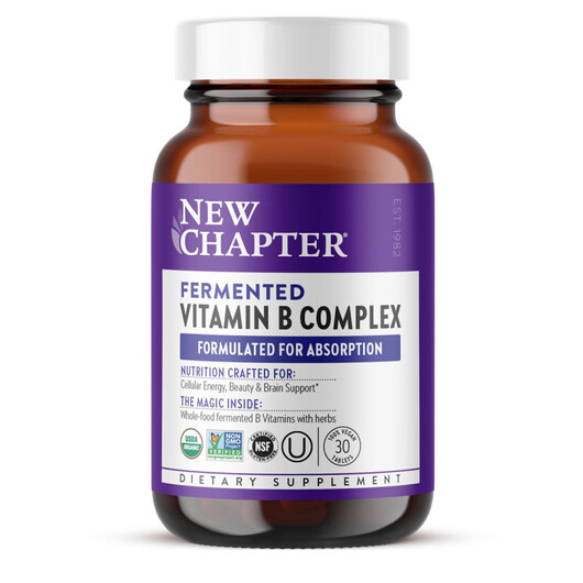 Основное фото товара Fermented Vitamin B Complex Основное фото товара NewChapter, B-комплекс, Fermented Vitamin B Complex, 30 таблеток