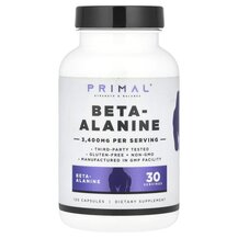 Бета-аланін Beta-Alanine 3400 mg PrePrimal 120 капсул