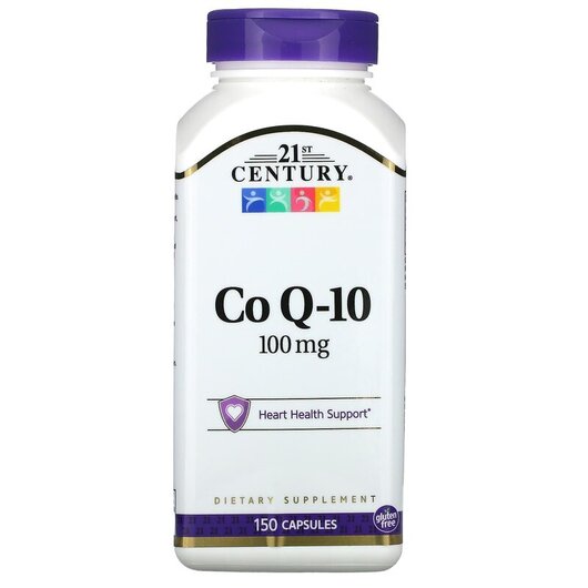 Основное фото товара 21st Century, Коэнзим Q-10 100 мг, CoQ10 100 mg, 150 капсул