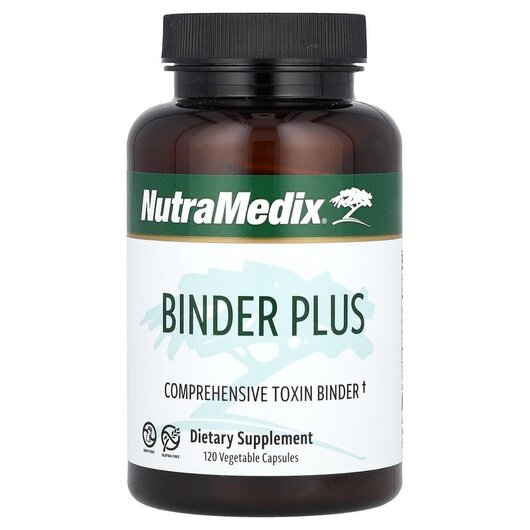Основное фото товара NutraMedix, Детокс и очистка, Binder Plus, 120 капсул
