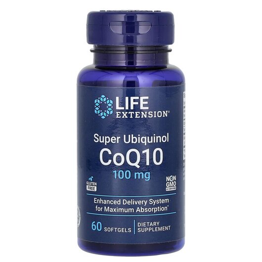 Основное фото товара Super Ubiquinol CoQ10 100 mg Основное фото товара Life Extension, Убихинол 100 мг, Super Ubiquinol CoQ10, 60 капсул