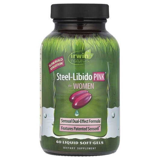 Основное фото товара Steel-Libido Pink For Women Основное фото товара Irwin Naturals, Поддержка Либидо, Steel-Libido Pink, 60 капсул