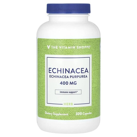 Основное фото товара TheVitaminShoppe, Эхинацея, Echinacea Purpurea 400 mg, 300 капсул
