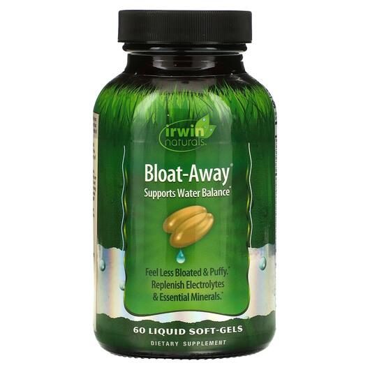 Основне фото товару Irwin Naturals, Bloat-Away, Полегшення здуття, 60 капсул