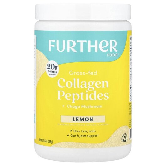 Основное фото товара Grass-Fed Collagen Peptides + Chaga Mushroom Lemon Основное фото товара Коллаген, Grass-Fed Collagen Peptides + Chaga Mushroom Lemon, 298