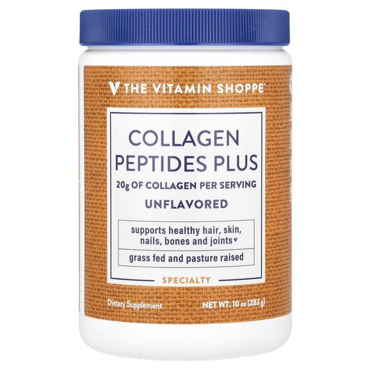 Основное фото товара TheVitaminShoppe, Коллаген, Collagen Peptides Plus Unflavored, 28