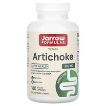 Artichoke 500 mg Артишок 500 мг Jarrow Formulas 180 капсул