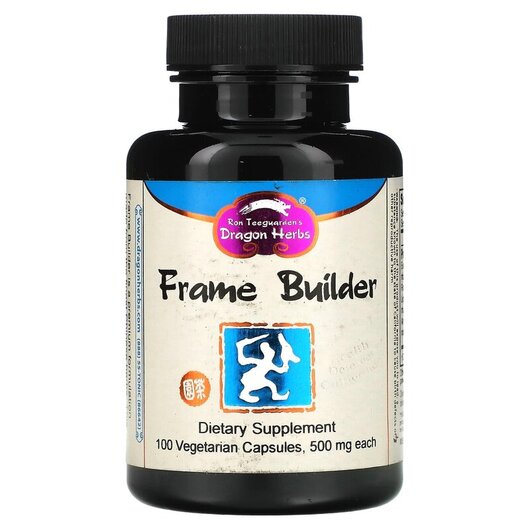 Основне фото товару Dragon Herbs, Frame Builder 500 mg, Трави, 100 капсул