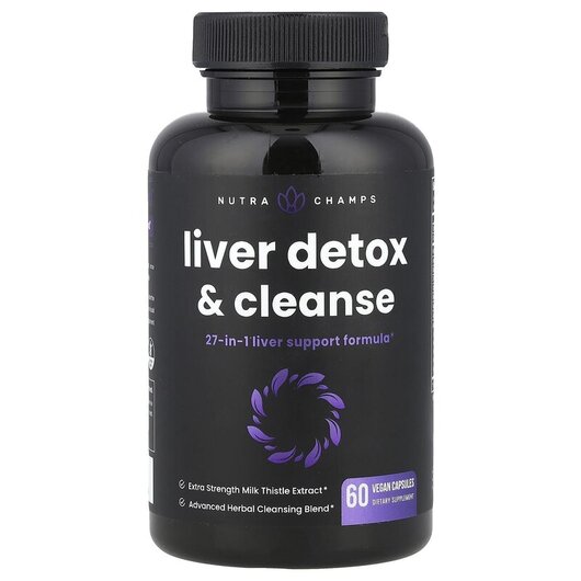 Основное фото товара NutraChamps, Очистка печени, Liver Detox & Cleanse, 60 капсул