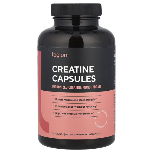 Основне фото товару Legion Athletics Creatine, 833 mg Основне фото товару Legion Athletics Creatine, 833 mg, Креатин, 180 капсул