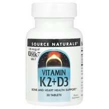 Вітамін K2 Vitamin K2+D3 Source Naturals 30 таблеток