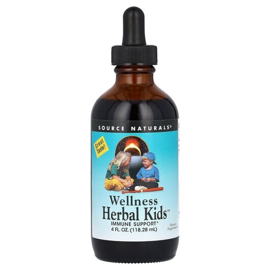 Основне фото товару Wellness Herbal Kids Основне фото товару Source Naturals, Wellness Herbal Kids, Трави, 118.28 мл