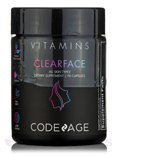 Основное фото товара CodeAge, Витамины, Clearface Vitamins Black Edition, 90 капсул