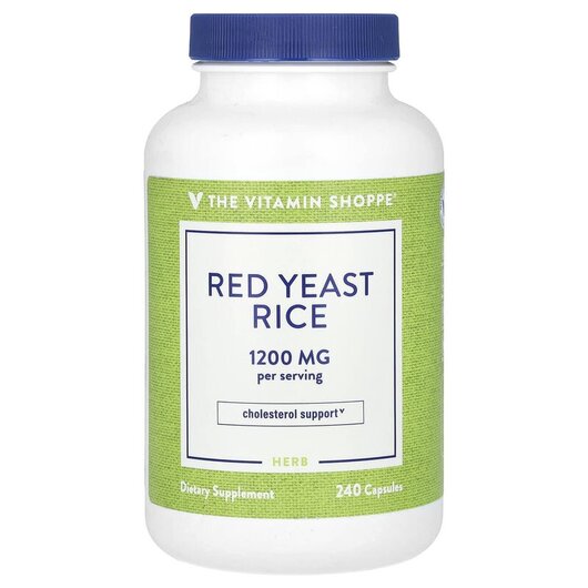 Основне фото товару Red Yeast Rice 1200 mg Основне фото товару Red Yeast Rice 1200 mg, Червоний дріжджовий рис, 240 капсул