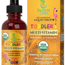 Toddler's Organic Multi-Vitamin Liquid Drops With Iron для