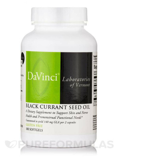 Основное фото товара Черная смородина, Black Currant Seed Oil, 180 капсул