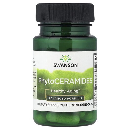 Основне фото товару PhytoCeramides Advanced Formula Основне фото товару Swanson, PhytoCeramides Advanced Formula, Кераміди, 30 капсул