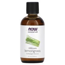 Pure Essential Oil Lemongrass Эфирное масло NOW Foods