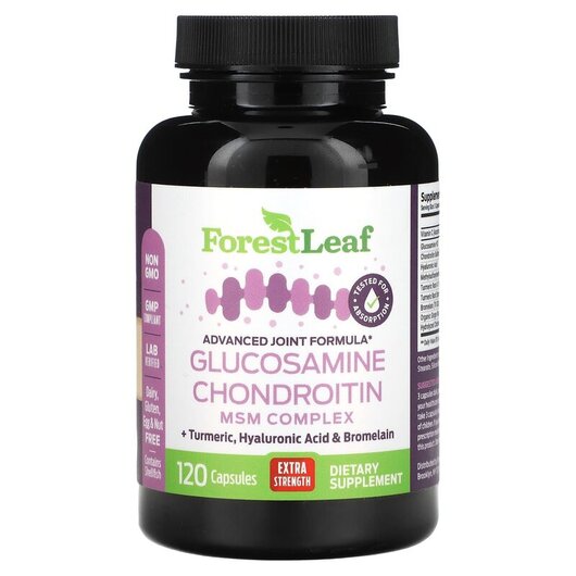 Основне фото товару Glucosamine Chondroitin, Глюкозамін Хондроітин, 120 капсул