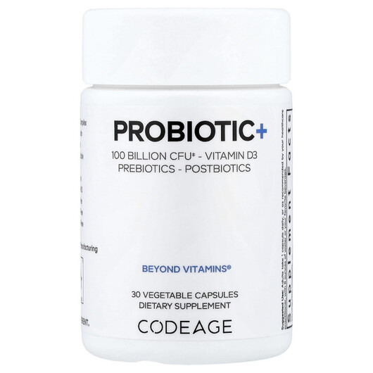 Основное фото товара CodeAge, Пробиотики, Probiotic+, 30 капсул