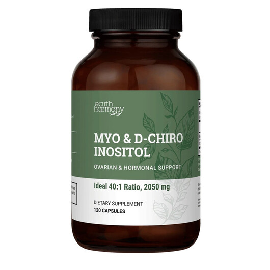 Основное фото товара Myo & D-Chiro Inositol Основное фото товара Earth Harmony, Мио-инозитол, Myo & D-Chiro Inositol, 120 капс