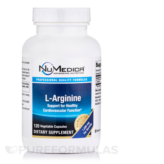 Основное фото товара NuMedica, L-Аргинин, L-Arginine 750 mg, 120 капсул