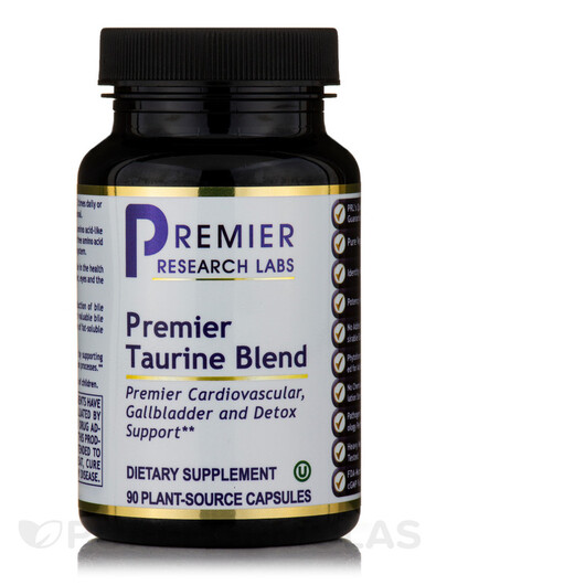 Основное фото товара Premier Taurine Blend Основное фото товара Premier Research Labs, L-Таурин, Premier Taurine Blend, 90 капсул