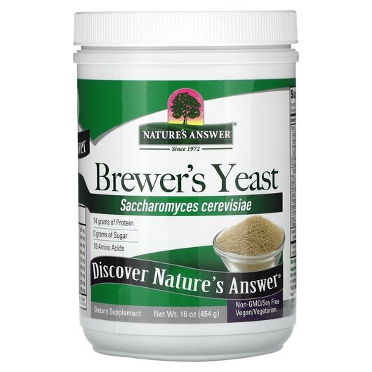 Основное фото товара Brewer's Yeast Основное фото товара Nature's Answer, Пивные дрожжи, Brewer's Yeast, 454 г