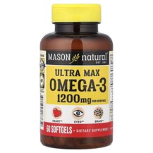 Ultra Max Omega3 Омега 3 Mason 60 капсул Ultra Max Omega3 Омега 3 Mason 60 капсул