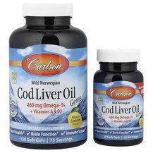 Олія печінки тріски Wild Norwegian Cod Liver Oil Gems