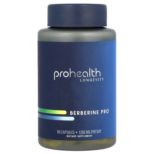 Основное фото товара Berberine Pro 1200 mg Основное фото товара ProHealth Longevity, Берберин, Berberine Pro 1200 mg, 60 капсул